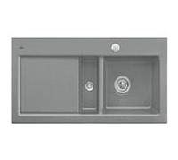 Villeroy und Boch Subway 60 évier encastrable 677002SL gauche, avec garniture de vidage , commande excentrique, 1000 x 510 mm, pierre CeramicPlus