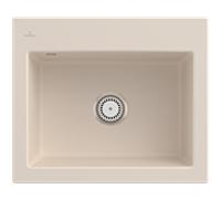 Villeroy und Boch Subway 60 S évier encastrable 330900FU Spülbecken , 600 x 510 mm, ivoire CeramicPlus