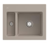 Villeroy und Boch Subway 60 Évier encastré XM 678000AM Spülbecken , 620 x 510 mm, amande CeramicPlus