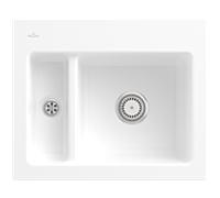 Villeroy und Boch Subway 60 XM évier encastrable 678000RW Spülbecken , 620 x 510 mm, blanc pierre CeramicPlus
