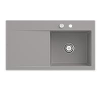 Évier encastrable Villeroy et Boch Subway Style 50 335102KD à droite, avec garniture de vidage , vidage automatique, 900 x 510 mm, fossil CeramicPlus