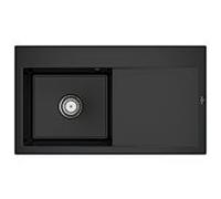 Évier encastré Style 50 Villeroy und Boch Subway 335201S5 gauche, avec garniture de vidage , 900 x 510 mm, commande manuelle, ébène