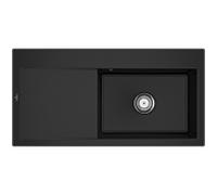 Villeroy und Boch Subway Évier à encastrer Style 60 336101J0 vasque à droite, garniture de vidange avec commande manuelle, 1000 x 510 mm, Chromite