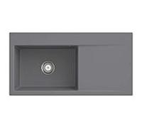 Villeroy und Boch Subway Évier à encastrer Style 60 336201SL vasque à gauche, garniture de vidange avec commande manuelle, 1000 x 510 mm, Pierre