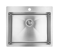 Laveo Marmara évier en acier inoxydable 59x51 cm SAM010T