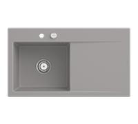 Évier encastré Style 50 Villeroy und Boch Subway 335202SL gauche, avec garniture de vidage , 900 x 510 mm, vidage automatique, pierre CeramicPlus
