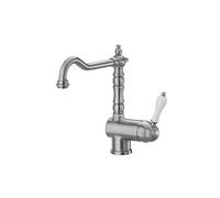 EVIER FARFALLE RETRO BEC ORIENTABLE METAL BROSSE - CRISTINA ONDYNA FR13377