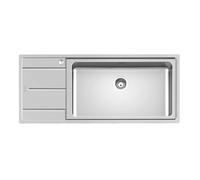 Évier Foster Evo en acier inoxydable rectangulaire 114 x 48 x 21 cm - Gris