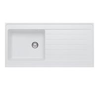 Evier Jasna à poser 2.0 - 1 grande cuve 1 égouttoir blanc artic - Franke