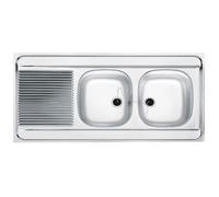 Évier - FRANKE - MAN721 - 2 cuves - Inox - Réversible - 1200x600cm