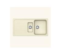 Evier granit beige vanille FORMHAUS 1 bac et demi - 1 égouttoir