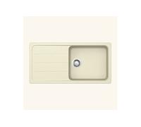 Evier granit beige vanille FORMHAUS 1 grand bac - 1 égouttoir