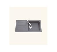 Evier granit gris HOLIDAY 1 grand bac - 1 égouttoir