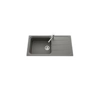Evier granit gris OGLIO 1 grand bac 1 égouttoir
