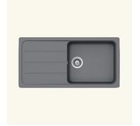 Evier granit gris FORMHAUS 1 grand bac - 1 égouttoir