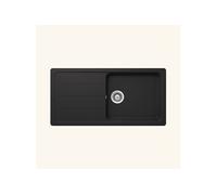 Evier granit noir FORMHAUS 1 grand bac - 1 égouttoir