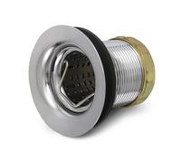 Évier Highcraft 9774 BarPrep 178 214 Ensemble de vidange en acier inoxydable Junior Duo avec bouchon de panier à crépine profonde