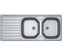Évier inox double à encastrer FRANKE - REN 621 2C/1EGT - 1160X500 mm - 898311 Inox G