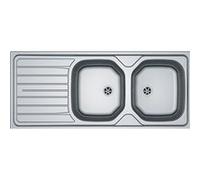 Évier inox double à encastrer FRANKE - REN 621 2C/1EGT - 1160X500 mm - 898311 Inox