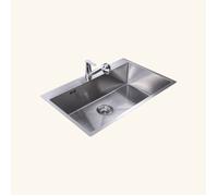 Evier inox lisse Helika LUNY 1 bac 790x505 mm