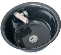 Évier inox métallique Lave-mains intégré +vidange 32 cm T4 T5 T6 Vito