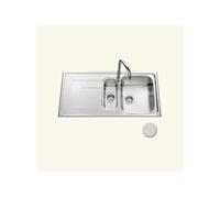 Evier inox mini structure DEBUSSY 1 bac et demi - 1 égouttoir