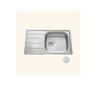 Evier inox mini structure ROCK 1 grand bac 1 petit égouttoir