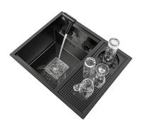 Évier invisible pour café avec robinet pliable, lave-tasses, idéal pour les comptoirs de restaurants, bars et cuisines, pour laver les légumes et gagner de la place. Gain de place.