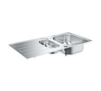 Évier K200 GROHE 31564SD1 1 bac + 1/2 bac + 1 égouttoir - inox