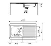 Évier à poser inox FRANKE - MAN 711