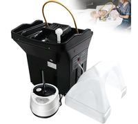 Évier portatif d'équipement de Spa de tête de 60 L avec Fonction Vapeur Chaude, Appui-tête Ergonomique réglable et réservoir intégré pour Les Soins du Cuir chevelu, Utilisation Professionnelle
