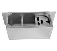 Evier pour Cuillère à Glace 330X120X150 mm Avec Trou d'Evacuation