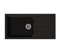 Evier - Résine BMC - Noir - A encastrer - STRADOUR - Alineo 1GC - 100 x 50 cm