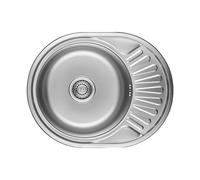 Évier rond standard en métal à une cuve