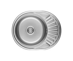 Évier rond standard en métal à une cuve