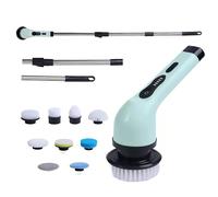 Évier Rotatif Électrique avec 9 Têtes De Brosse Remplaçables, Brosse Electrique Nettoyage Rotative, Spin Scrubber pour Salle De Bain, Cuisine, Meubles, Voiture, Carrelage, Mur, Sol