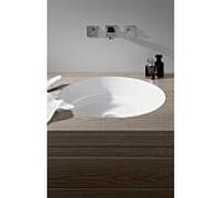 Évier sous plan Alape Ub.KE400 3225504000 394 mm, blanc, sans trou de robinetterie ni trop-plein