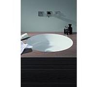 Évier sous plan Alape Ub.SO450.2 3506501000 Ø 45,6 cm, blanc, sans trou de robinetterie ni trop-plein