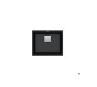 Évier sous-plan - Franke - Grande cuve 560x460 mm - Fragranit Onyx - Sans égouttoir - Vidage manuel