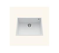 Evier sous-plan granit blanc QUADRILLE 1 bac 580x440