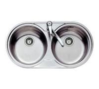 Évier double Teka 10110006 DR-80 2C Acier inoxydable