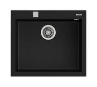 Évier - TEKA - Forsquare - Tegranite - 50x40 cm - Vidage automatique - Noir