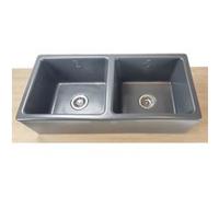 Evier Timbre D'office Belfast 2 cuves anthracite anthracite G