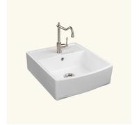 Evier timbre d'office céramique blanc ALBERT 1 bac