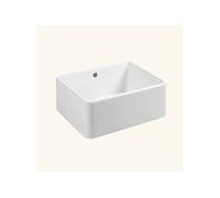 Evier timbre d'office céramique blanc FARMHOUSE XS 1 bac 590x458