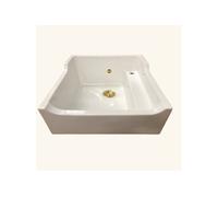 Evier timbre d'office céramique blanc HONORÉ 1 bac