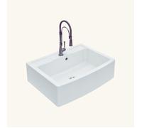 Évier timbre d'office granit blanc grisé FOCA 1 bac 661 (+/-2 mm)x898 (+/-3 mm)
