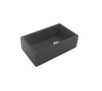 Evier timbre d'office granit gris PHILIPPE II 1 bac - sans trop plein