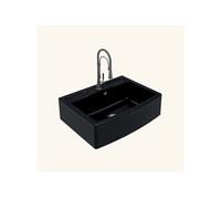 Evier timbre d'office granit noir FOCA 1 bac