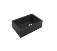 Evier timbre d'office granit noir PHILIPPE II 1 bac - sans trop plein